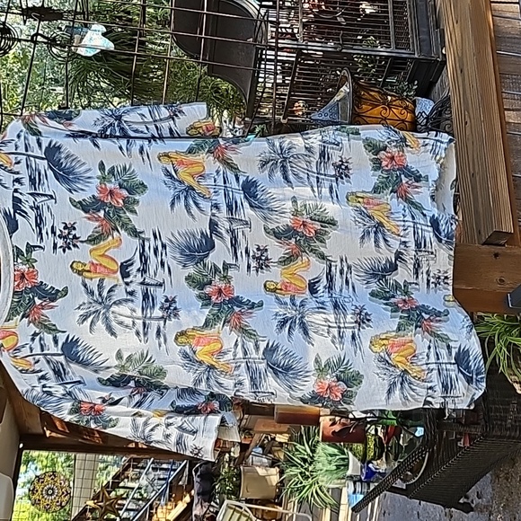 Alexander Julian Colours Mens Multicolor Hawaiian All-Over Print T-Shirt Size XL - Picture 6 of 7